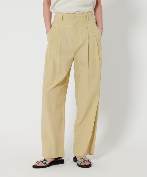 BEAUTY&YOUTH UNITED ARROWS（ビューティーアンドユースユナイテッドアローズ）の「セルロースブレンド バックゴム ワイドパンツ（その他パンツ・レディース・ナチュラル/ダークグレー/ブラック/クリーム・XS/L/M/S）」の14枚目の写真