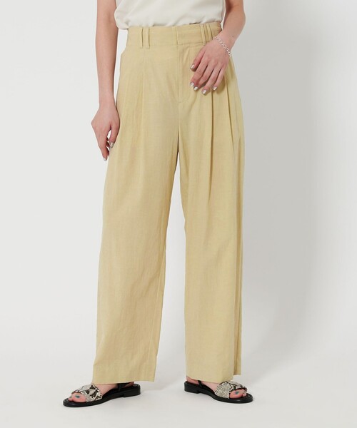 BEAUTY&YOUTH UNITED ARROWS（ビューティーアンドユースユナイテッドアローズ）の「セルロースブレンド バックゴム ワイドパンツ（その他パンツ・レディース・ナチュラル/ダークグレー/ブラック/クリーム・XS/L/M/S）」の15枚目の写真