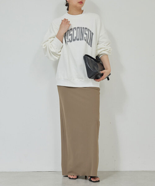 GALLARDAGALANTE(ガリャルダガランテ)の「【REMIRELIEF】ヴィンテージ風スウェット(パーカー・レディース・オフホワイト/グレー・MEDIUM)」の4枚目の写真