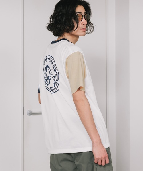 HOOD BY AIR ストライプ Tシャツ 69 Columbia/コロンビア アーバンハイクグラフィックショート