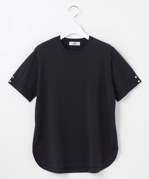J.PRESS(ジェイプレス)の「【洗える】COTTON POLYESTER 袖ボタン ニット(ニット/セーター・レディース・ベージュ系/ふじ色系/ネイビー系/サックスブルー系・T13)」の15枚目の写真