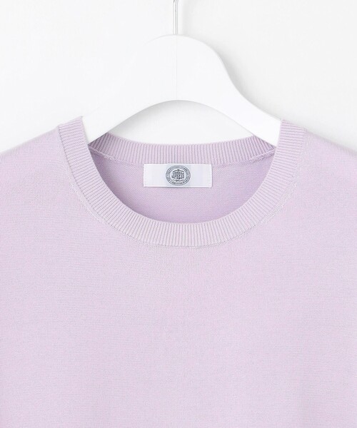 J.PRESS(ジェイプレス)の「【洗える】COTTON POLYESTER 袖ボタン ニット(ニット/セーター・レディース・ベージュ系/ふじ色系/ネイビー系/サックスブルー系・T13)」の18枚目の写真