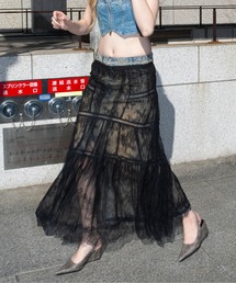 Lace Tiered Skirt/レースティアードスカート