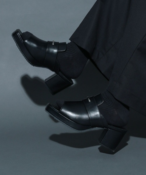 HARE（ハレ）の「シルバーハイソールサンダル(HARE)（サンダル・メンズ・ブラック・MEDIUM/LARGE）」の3枚目の写真