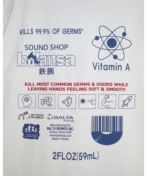 balansa(バランサ)の「S/S TEE | SOUND SHOP balansa × ASTRO BOY(Tシャツ/カットソー・メンズ・ホワイト/ブラック・MEDIUM/LARGE/X-LARGE)」の7枚目の写真