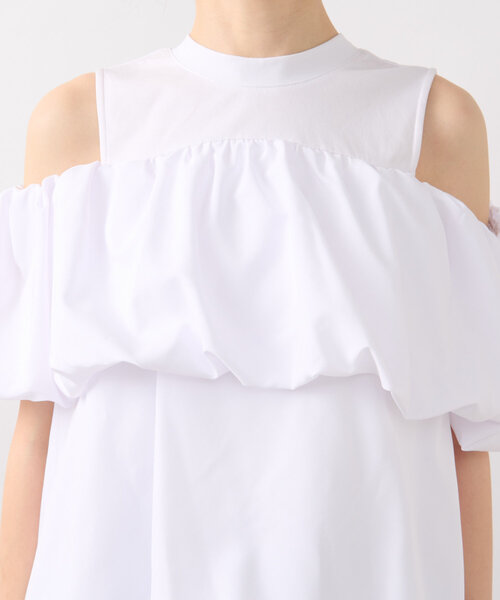 La boutique BonBon（ラブティックボンボン）の「【華奢見えが叶う】ドッキングバルーンブラウス（シャツ/ブラウス・レディース・ホワイト/ブラック・FREE）」の17枚目の写真