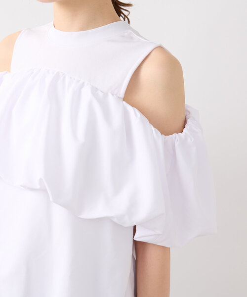 La boutique BonBon（ラブティックボンボン）の「【華奢見えが叶う】ドッキングバルーンブラウス（シャツ/ブラウス・レディース・ホワイト/ブラック・FREE）」の16枚目の写真