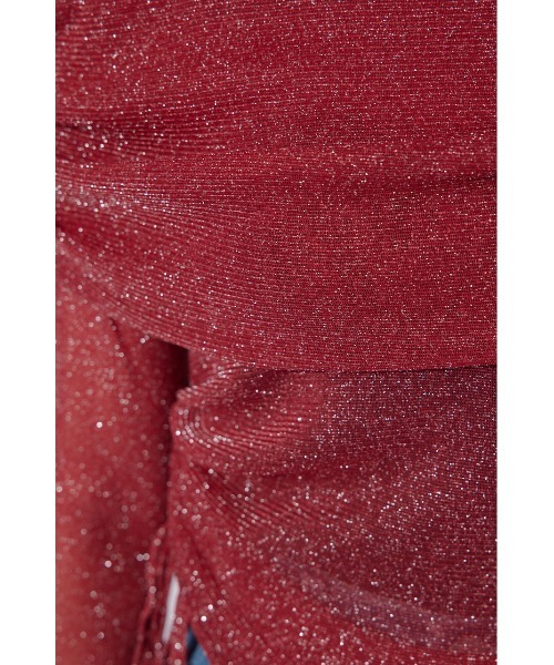 rienda（リエンダ）の「オフショルレディーラメトップス　シアートップス 春服（Tシャツ/カットソー・レディース・レッド/ライトピンク・FREE）」の6枚目の写真