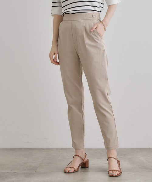 grove（グローブ）の「【冷感】サマーハイパーストレッチテーパードパンツ（その他パンツ・レディース・ネイビー/カーキ/ブラック/ナチュラル/チャコールグレー/ブラック系1・03/02/04/05/01）」の4枚目の写真