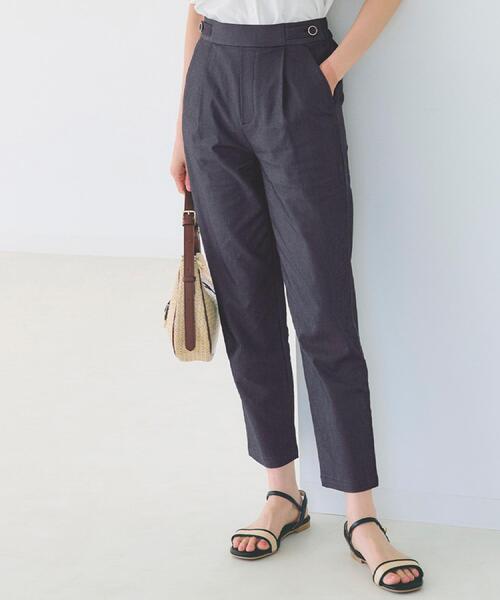 grove（グローブ）の「【冷感】サマーハイパーストレッチテーパードパンツ（その他パンツ・レディース・ネイビー/カーキ/ブラック/ナチュラル/チャコールグレー/ブラック系1・03/02/04/05/01）」の6枚目の写真