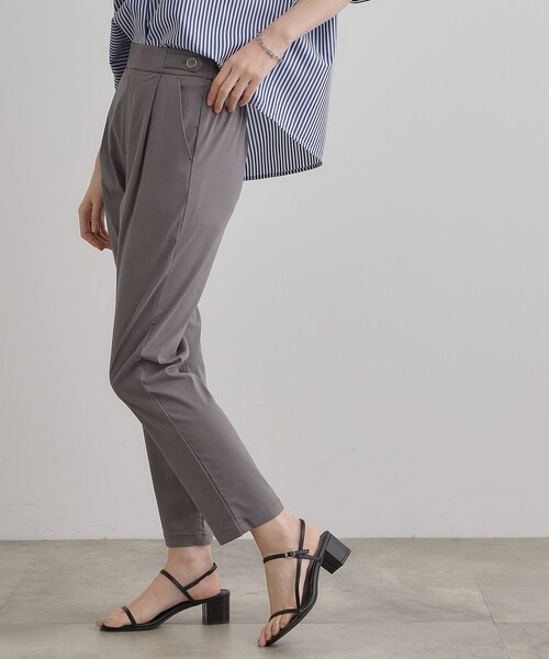 grove（グローブ）の「【冷感】サマーハイパーストレッチテーパードパンツ（その他パンツ・レディース・ネイビー/カーキ/ブラック/ナチュラル/チャコールグレー/ブラック系1・03/02/04/05/01）」の7枚目の写真