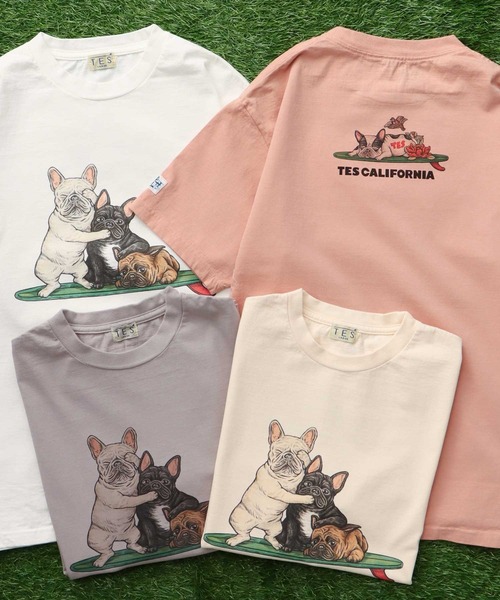 The Endless Summer(エンドレスサマー)の「TES 4BUHI NIKKO T-SHIRT / Tシャツ(Tシャツ/カットソー・メンズ・ピンク/ホワイト/ライトグレー/アイボリー・XX-LARGE/X-LARGE/LARGE/MEDIUM/SMALL)」の5枚目の写真