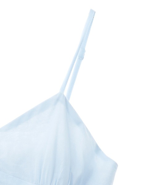 earth music&ecology（アースミュージックアンドエコロジー）の「コットンティアードキャミワンピース（ワンピース・レディース・オフホワイト/サックスブルー/ブラック・FREE）」の16枚目の写真