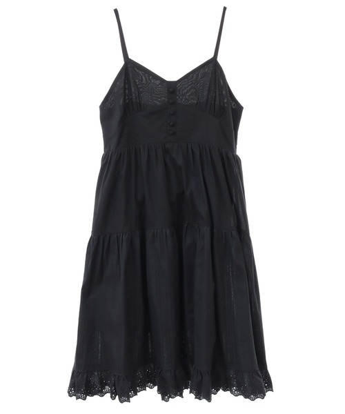 earth music&ecology（アースミュージックアンドエコロジー）の「コットンティアードキャミワンピース（ワンピース・レディース・オフホワイト/サックスブルー/ブラック・FREE）」の21枚目の写真