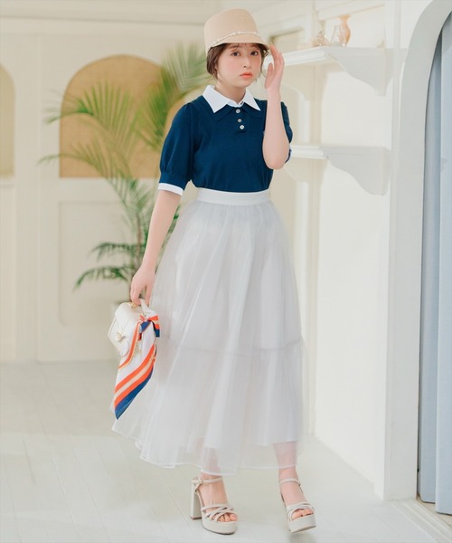 WILLSELECTION(ウィルセレクション)の「ラメチュールティアードスカート(スカート・レディース・ピンク/オフホワイト/ブラック・FREE)」の17枚目の写真