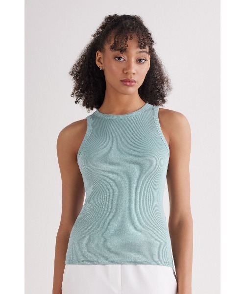 Kumon AMI PARIS コットンリブタンクトップ AMI PARIS] コットンリブタンクトップ ☆送料込☆