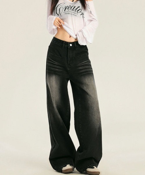 REBALANCE(リバランス)の「デニムパンツ_ルーズシルエット(デニムパンツ・レディース・A・MEDIUM/LARGE/X-LARGE)」の4枚目の写真