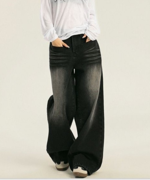 REBALANCE(リバランス)の「デニムパンツ_ルーズシルエット(デニムパンツ・レディース・A・MEDIUM/LARGE/X-LARGE)」の5枚目の写真