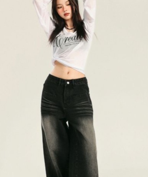 REBALANCE(リバランス)の「デニムパンツ_ルーズシルエット(デニムパンツ・レディース・A・MEDIUM/LARGE/X-LARGE)」の7枚目の写真