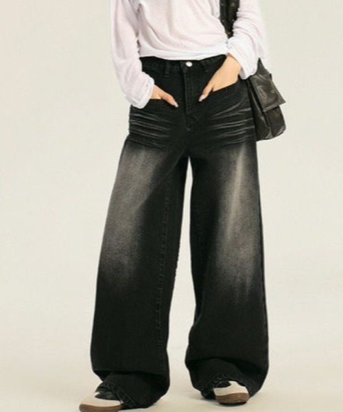 REBALANCE(リバランス)の「デニムパンツ_ルーズシルエット(デニムパンツ・レディース・A・MEDIUM/LARGE/X-LARGE)」の8枚目の写真