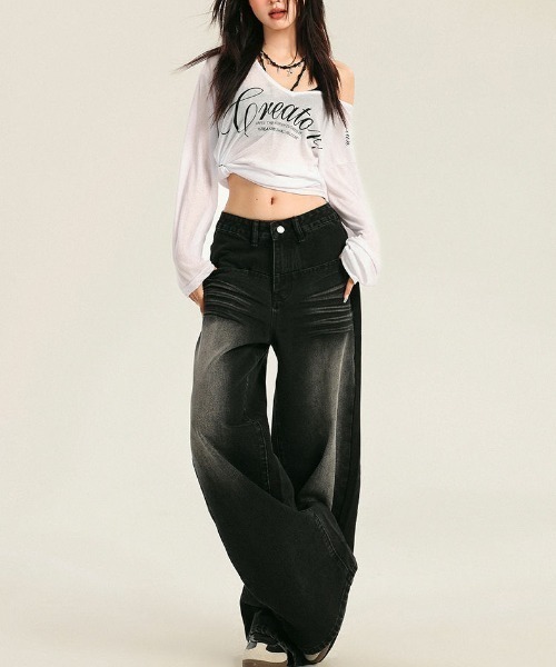 REBALANCE(リバランス)の「デニムパンツ_ルーズシルエット(デニムパンツ・レディース・A・MEDIUM/LARGE/X-LARGE)」の9枚目の写真