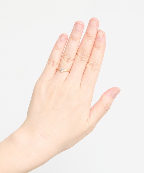 Zoule(ゾーラ)の「Zoule ゾーラ:Mon bijouxシリーズ modest 天然石 リング(リング・レディース・イエロー/ピンク/パープル/ホワイト・FREE)」の8枚目の写真