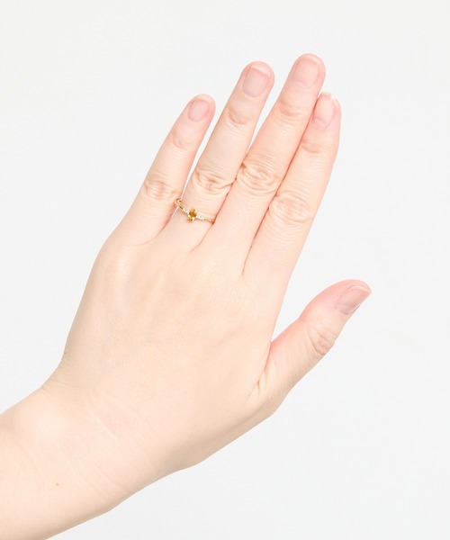 Zoule(ゾーラ)の「Zoule ゾーラ:Mon bijouxシリーズ modest 天然石 リング(リング・レディース・イエロー/ピンク/パープル/ホワイト・FREE)」の14枚目の写真
