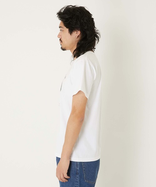 BLUE BLUE(ブルーブルー)の「HT400 SEAL ショートスリーブ Tシャツ(Tシャツ/カットソー・メンズ・ホワイト/ライトグリーン・SMALL/MEDIUM/LARGE/X-LARGE)」の5枚目の写真