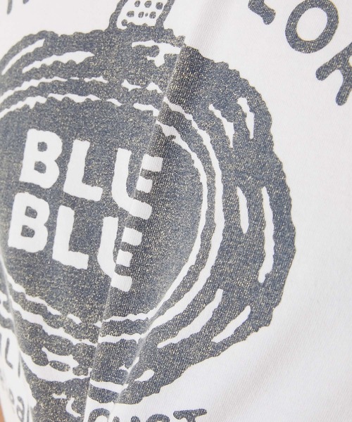 BLUE BLUE(ブルーブルー)の「HT400 SEAL ショートスリーブ Tシャツ(Tシャツ/カットソー・メンズ・ホワイト/ライトグリーン・SMALL/MEDIUM/LARGE/X-LARGE)」の8枚目の写真