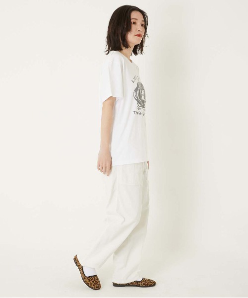 BLUE BLUE(ブルーブルー)の「HT400 SEAL ショートスリーブ Tシャツ(Tシャツ/カットソー・メンズ・ホワイト/ライトグリーン・SMALL/MEDIUM/LARGE/X-LARGE)」の12枚目の写真