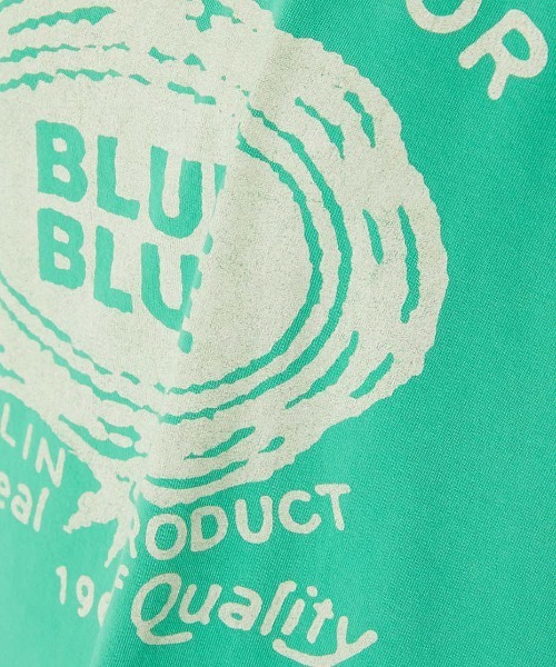 BLUE BLUE(ブルーブルー)の「HT400 SEAL ショートスリーブ Tシャツ(Tシャツ/カットソー・メンズ・ホワイト/ライトグリーン・SMALL/MEDIUM/LARGE/X-LARGE)」の19枚目の写真