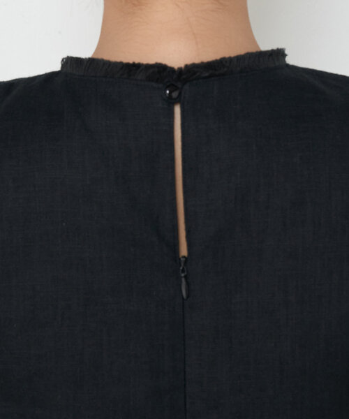 Jena espace merveilleux（ジェナ　エスパスメルヴェイユ）の「【全骨格着痩せ／リネン素材で涼しい】リネンフリンジジャンスカ（ワンピース・レディース・オレンジ/ベージュ/ブラック・FREE）」の19枚目の写真