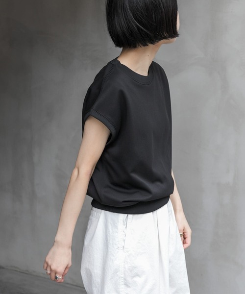 FORK&SPOON（フォークアンドスプーン）の「FORK&SPOON　イスラエルピマダブルフェイスTシャツ（Tシャツ/カットソー・レディース・ブラウン/ブラック/オフホワイト/ブルー・1）」の18枚目の写真