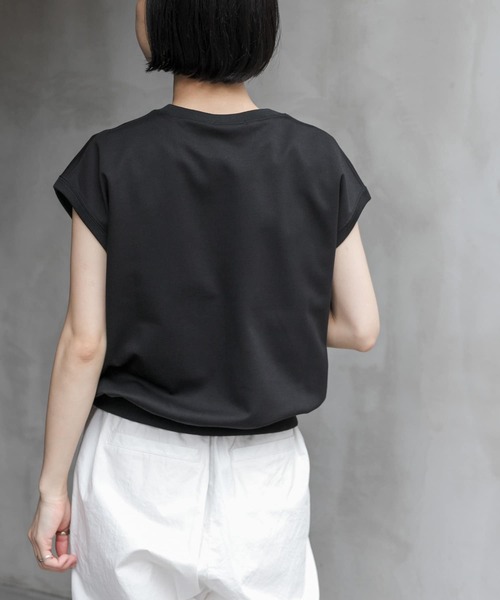 FORK&SPOON（フォークアンドスプーン）の「FORK&SPOON　イスラエルピマダブルフェイスTシャツ（Tシャツ/カットソー・レディース・ブラウン/ブラック/オフホワイト/ブルー・1）」の19枚目の写真