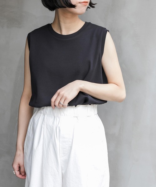 FORK&SPOON（フォークアンドスプーン）の「FORK&SPOON　イスラエルピマダブルフェイスTシャツ（Tシャツ/カットソー・レディース・ブラウン/ブラック/オフホワイト/ブルー・1）」の21枚目の写真