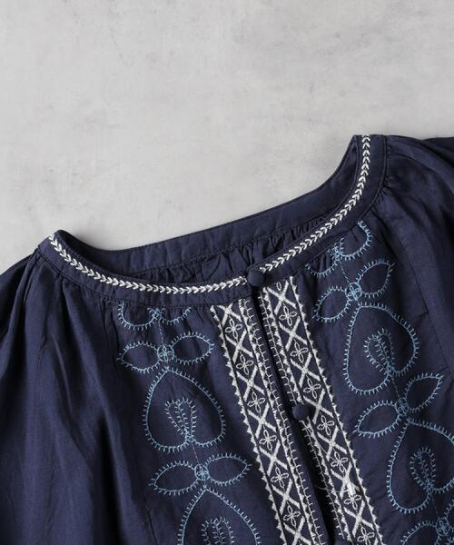 Right-on（ライトオン）の「HONEYSUCKLE ROSE(ハニーサックルローズ)【レディース】「インド刺繍」ワンピース（ワンピース・レディース・ネイビー/ブラック/ホワイト・M/L）」の13枚目の写真