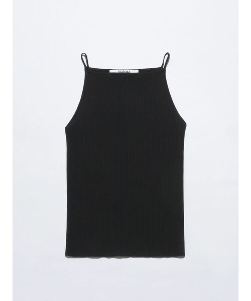 VEQUM（VEQUM）の「【VEQUM】RIB HALTER NECK TOPS（キャミソール・レディース・ブラック/ネイビー/カーキ・FREE）」の5枚目の写真