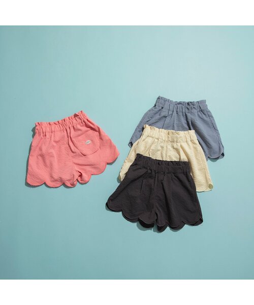 BREEZE(ブリーズ)の「【ジュニア対応】水陸両用スカラップショートパンツ(その他パンツ・キッズ・チャコール/ピンク/ブルー/アイボリー・80/90/110/130/140/120/100)」の9枚目の写真