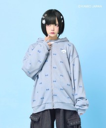 パーカー サイドラインリボンパーカー「ZOZOTOWN先行予約」 レディース w closet パーカー ポンチレースラインパーカー レディース