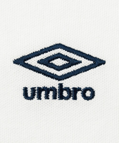 UMBRO(アンブロ)の「UMBRO・alotta別注/アンブロ ワンポイント刺しゅう 配色デザインポロシャツ(ポロシャツ・レディース・ホワイト/ネイビー/チャコール/アイボリー・L/M/3L/LL)」の11枚目の写真