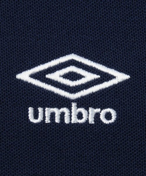 UMBRO(アンブロ)の「UMBRO・alotta別注/アンブロ ワンポイント刺しゅう 配色デザインポロシャツ(ポロシャツ・レディース・ホワイト/ネイビー/チャコール/アイボリー・L/M/3L/LL)」の12枚目の写真