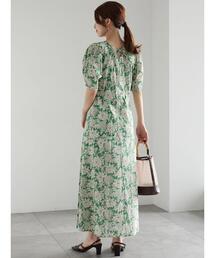 美品！Te chichi リバティ柄アソートウエスト切替ワンピース Te chichi（テチチ）の「リバティ柄アソートウエスト切替