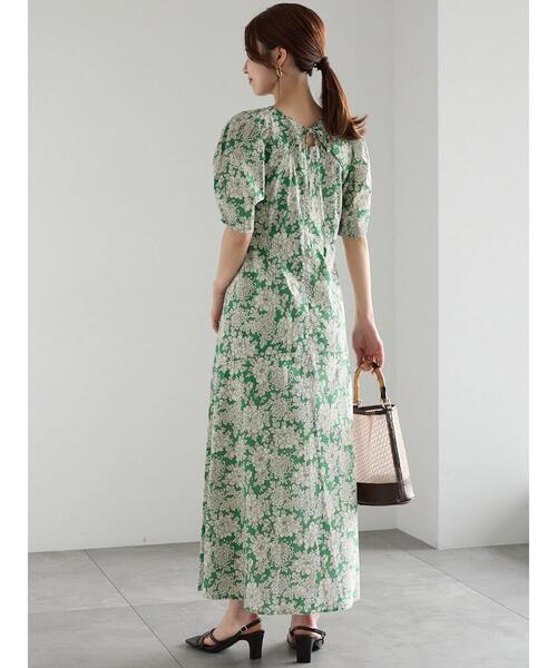 Te chichi（テチチ）の「【LIBERTY】フレアーワンピース《2025summer catalog item》（ワンピース・レディース・ベージュ/グリーン・F）」の3枚目の写真