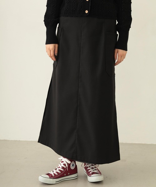 MILKFED.（ミルクフェド）の「FLARED CARGO SKIRT（スカート・レディース・グレー/ブラック/ベージュ・ONE SIZE）」の2枚目の写真