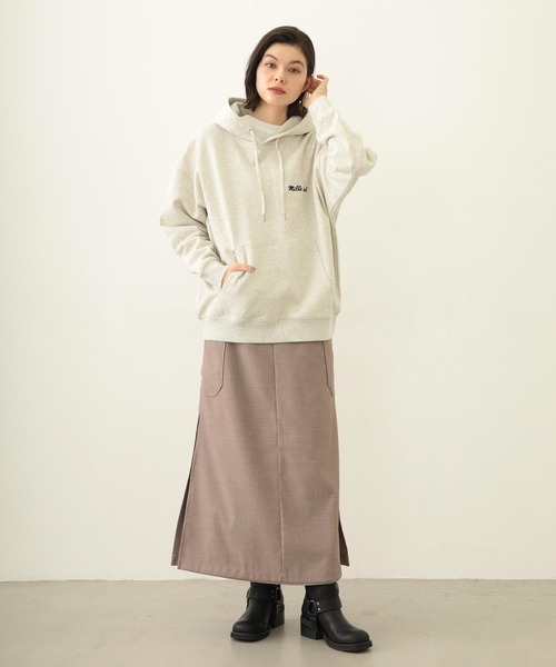 MILKFED.（ミルクフェド）の「FLARED CARGO SKIRT（スカート・レディース・グレー/ブラック/ベージュ・ONE SIZE）」の8枚目の写真