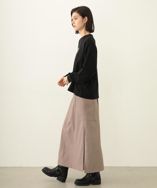 MILKFED.（ミルクフェド）の「FLARED CARGO SKIRT（スカート・レディース・グレー/ブラック/ベージュ・ONE SIZE）」の11枚目の写真