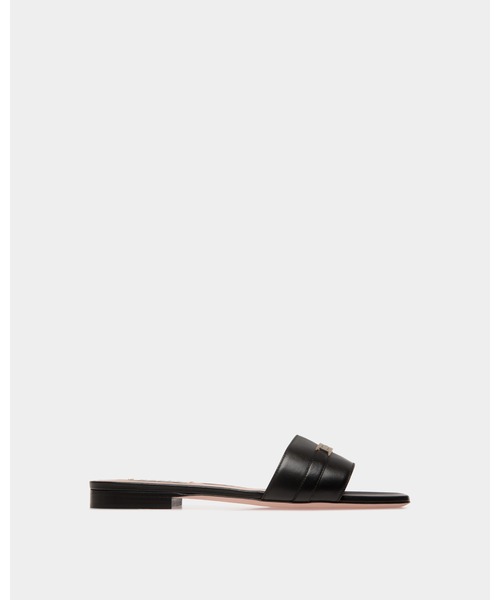 BALLY EMMA FLAT バリー レザー ダブルストラップ サンダル セール 半額以下】バリー サンダル レザー ダブルストラップ