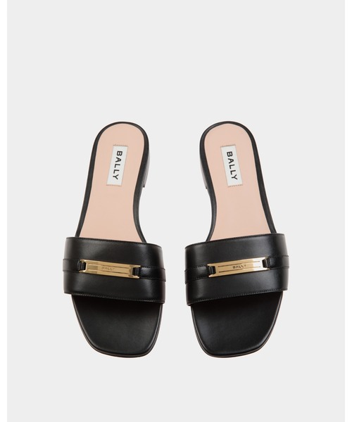 新品同様バリー BALLY サンダル 試着のみ 37 バリー BALLY WEDGE SANDAL （BLACK） -アウトレット通販