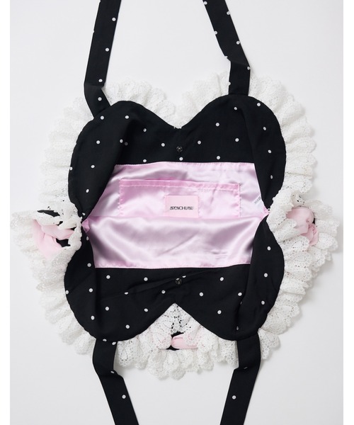 AVENCHUMU(アバンチュウム)の「Love heart's cake tote bag(トートバッグ・レディース・ピンク/ブラック/レオパード/ピンク系その他/ブラック×ホワイト/ドット/その他1・FREE)」の17枚目の写真