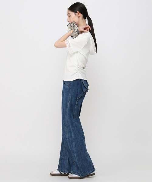 3.3 Field Trip （3.3フィールドトリップ）の「3.3 Field Trip／レースフード半袖パーカー（Tシャツ/カットソー・レディース・ブラック/ホワイト/グレー・FREE）」の22枚目の写真